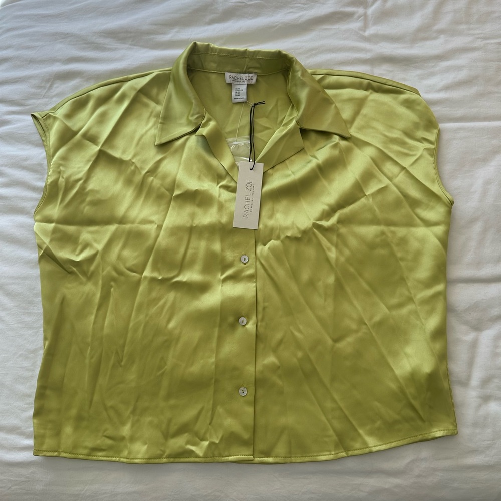 Bright Green Rachel Zoe Blouse